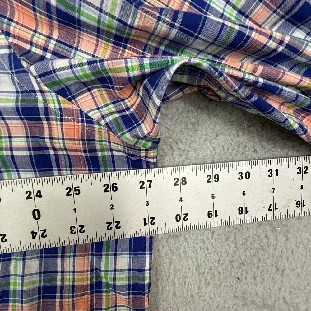 Lauren Ralph Lauren Plaid Stretch Fabric Regular Fit Long Sleeve Button Down 2XL